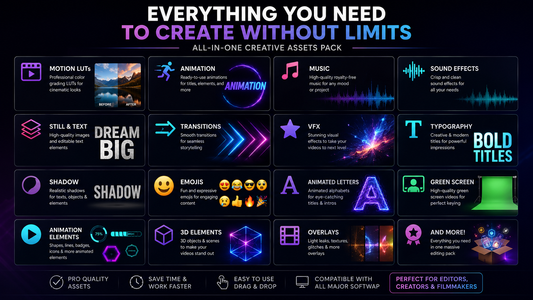 20GB Editing Material Pack - All-in-One Creative Assets