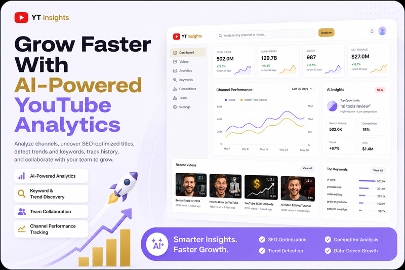 YT Insight – AI YouTube Growth Platform | Lifetime Access
