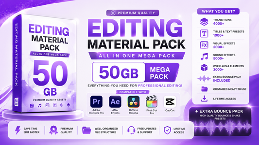 Editing Material Pack – All In One Mega Pack (50 GB)