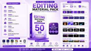 Editing Material Pack – All In One Mega Pack (50 GB)