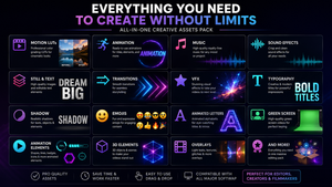 20GB+ Premium Editing Material Pack
